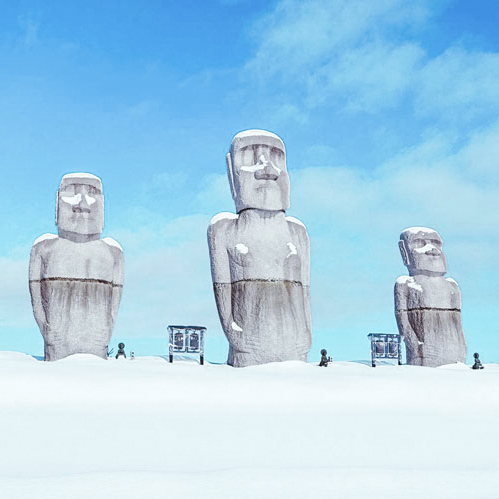 Statues at Makaomanai Takino Cemetery - Most Instagrammable Places in Hokkaido, Japan | Makomanai Park, Hokkaido, Japan