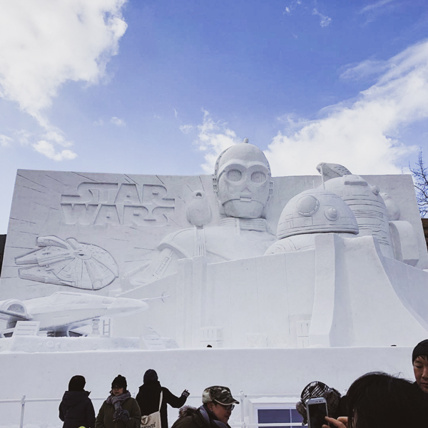 Star Wars Sapporo snow festival, Hokkaido, Japan