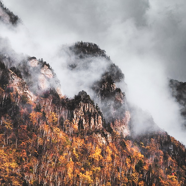 Beautiful mountains in Japan